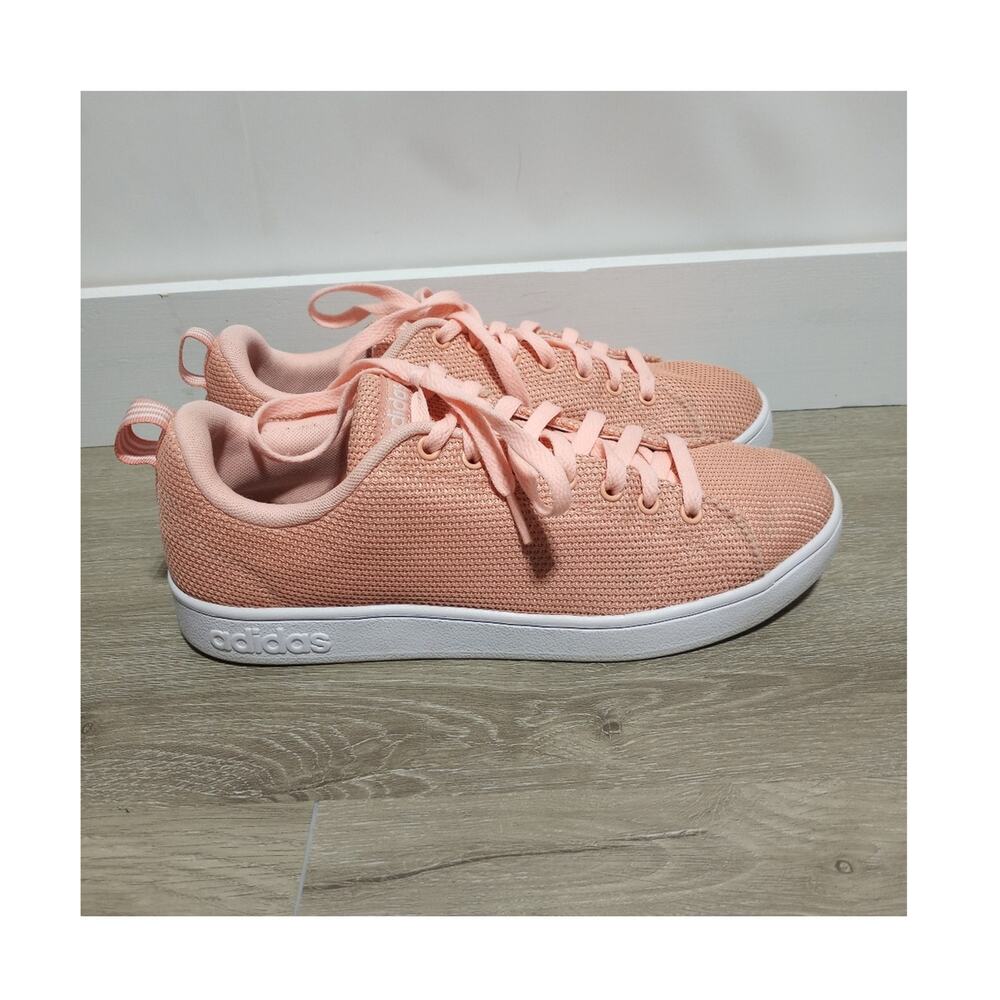 Adidas Vs Advantage CL Mesh Unisex Blush Pink Sneakers Size M 8.5 W 9.5